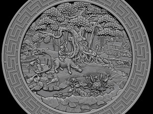 asian country stl reliefs for cnc machines Modello di stampa 3D