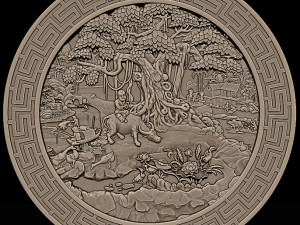 asian country stl reliefs for cnc machines Modello di stampa 3D