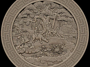 asian country stl reliefs for cnc machines 3D Print Model