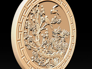 mural bamboo wood carving file stl obj and ztl for cnc 3D 프린트 모델
