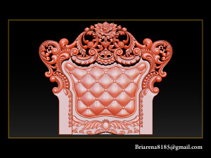 furniture wood carving file stl obj and ztl for cnc 3D Baskı Modeli