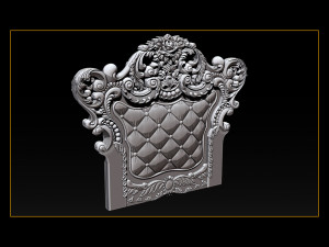 furniture wood carving file stl obj and ztl for cnc 3D Baskı Modeli