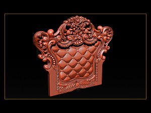 furniture wood carving file stl obj and ztl for cnc 3D Baskı Modeli