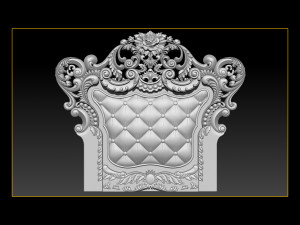 furniture wood carving file stl obj and ztl for cnc 3D Baskı Modeli