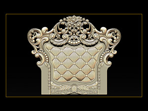 furniture wood carving file stl obj and ztl for cnc 3D Baskı Modeli