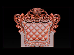 furniture wood carving file stl obj and ztl for cnc 3D Baskı Modeli