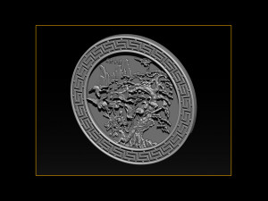 mural birds carving file stl stl reliefs for cnc machines 3D Print Model