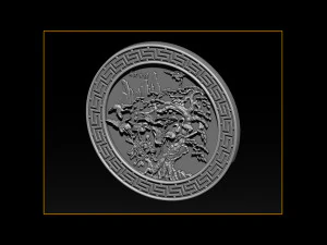 file ukiran burung mural stl stl relief untuk mesin cnc Model Cetak 3D