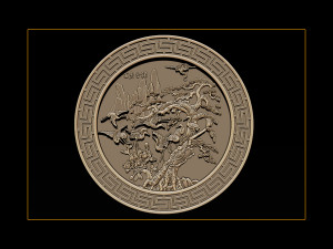 mural birds carving file stl stl reliefs for cnc machines Modelo de impresión 3D