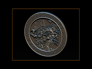 mural birds carving file stl stl reliefs for cnc machines 3D Print Model