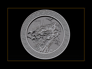 mural birds carving file stl stl reliefs for cnc machines Modelo de impresión 3D