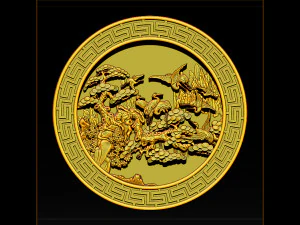 mural birds carving file stl stl reliefs for cnc machines 3D Print Model