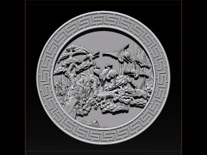 mural birds carving file stl stl reliefs for cnc machines 3D Print Model
