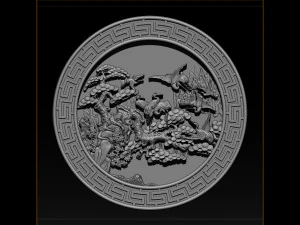 mural birds carving file stl stl reliefs for cnc machines 3D Print Model