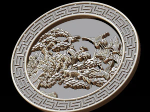 mural birds carving file stl stl reliefs for cnc machines 3D Print Model