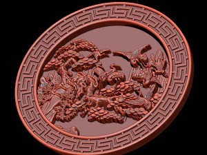 mural birds carving file stl stl reliefs for cnc machines 3D Print Model