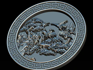 mural birds carving file stl stl reliefs for cnc machines 3D Print Model
