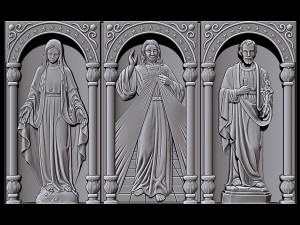 relief for cnc 3d print model 3Dプリントモデル