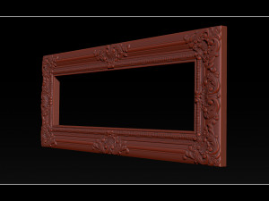 classical carved frame 3D 打印模型