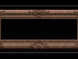classical carved frame 3D 打印模型