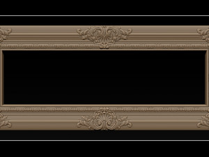 classical carved frame 3D 打印模型