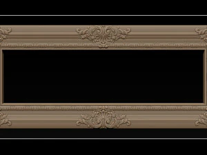 classical carved frame 3D Print Model