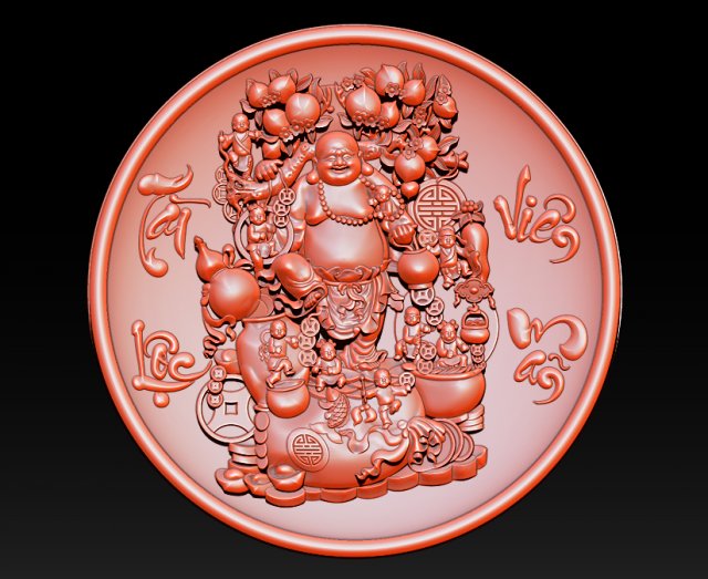 sculpture model happiness buddha maitreya 3D Принт Модель .c4d .max .obj .3ds .fbx .stl .blend 