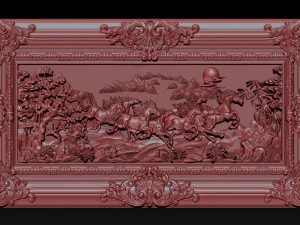 horse relief for cnc 3D Print Model