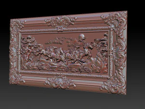 horse relief for cnc 3D Print Model