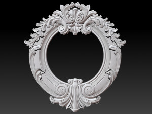 mirror classical carved frame 3D प्रिंट मॉडल