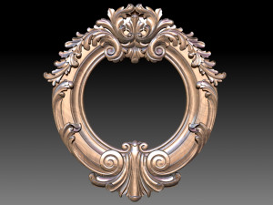mirror classical carved frame 3D प्रिंट मॉडल