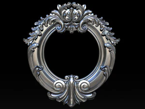 mirror classical carved frame 3D Print Model