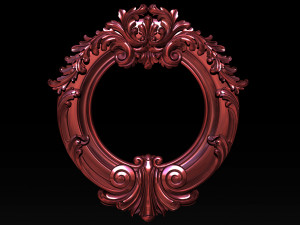mirror classical carved frame 3D प्रिंट मॉडल