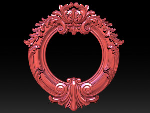 mirror classical carved frame 3D प्रिंट मॉडल