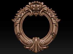 mirror classical carved frame 3D प्रिंट मॉडल