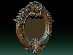 mirror classical carved frame 3D प्रिंट मॉडल