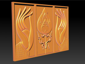 hand and lotus 3D Baskı Modeli