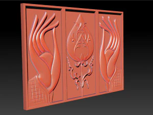 hand and lotus 3D Print Model