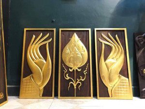 hand and lotus 3D Baskı Modeli