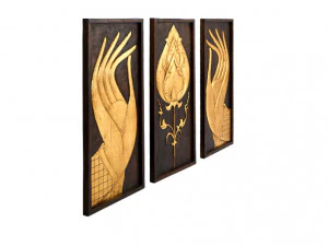 hand and lotus 3D Print Model
