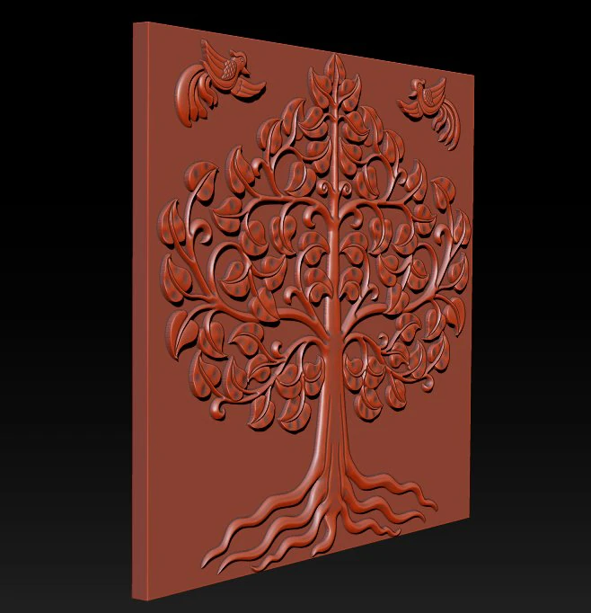 pagoda tree 3D Print Model .c4d .max .obj .3ds .fbx .stl .blend