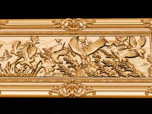 bas relief sculpture the family of eagles Modelo de Impressão 3D
