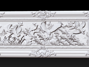 bas relief sculpture the family of eagles Modelo de Impressão 3D