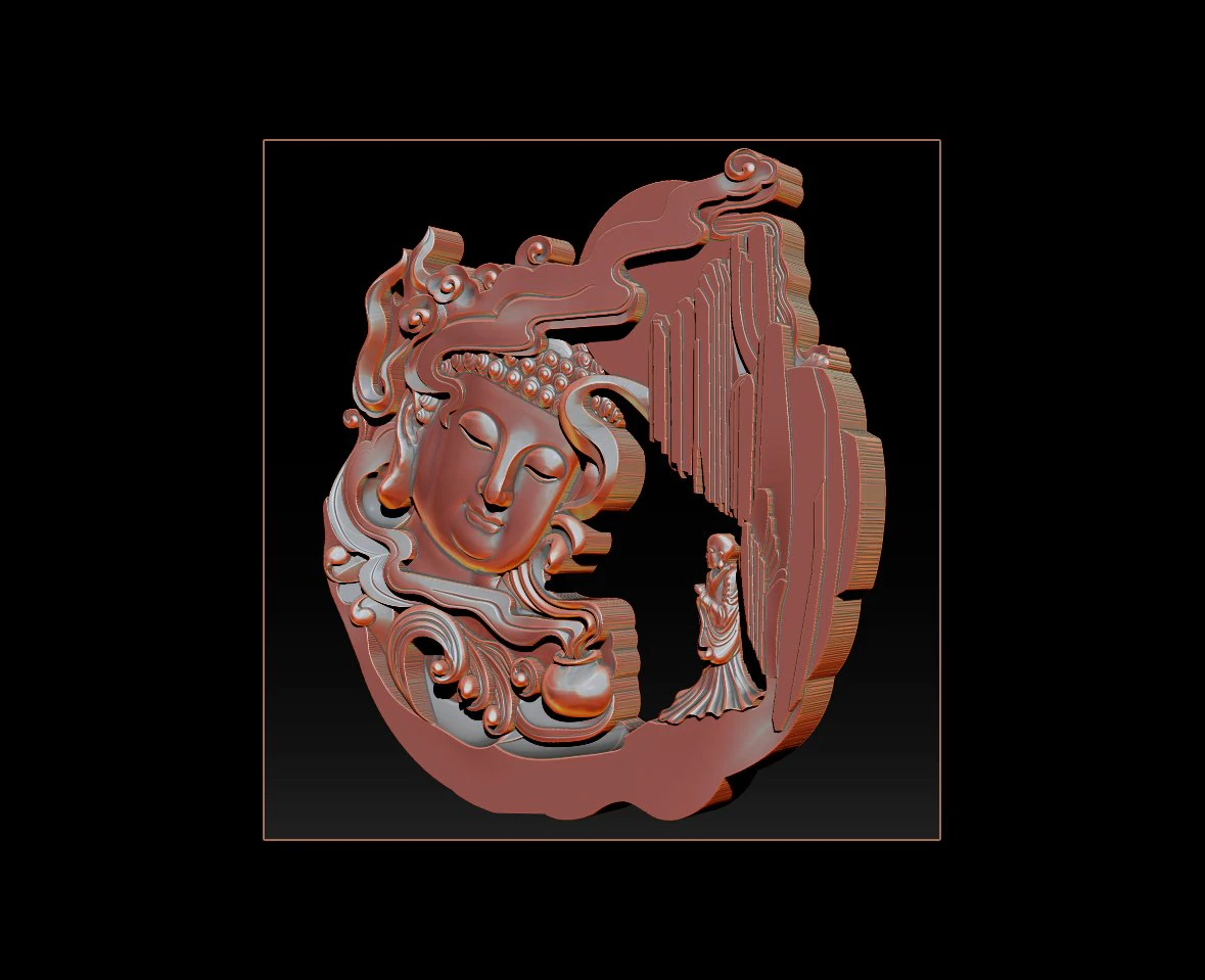 bodhisattva goddess of mercy 3D Print Model .c4d .max .obj .3ds .fbx .stl .blend 