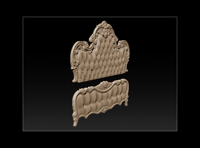 bed 3d relief models 3D Принт Модель .c4d .max .obj .3ds .fbx .stl .blend 