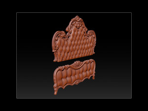 bed 3d relief models 3D Принт Модель