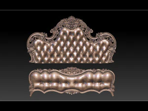 3d рельефные модели кроватей 3D Принт Модель