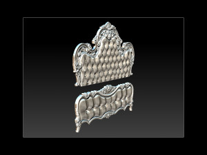 bed 3d relief models 3D Принт Модель