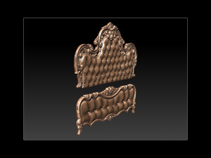 bed 3d relief models 3D Принт Модель