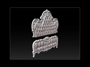 3d рельефные модели кроватей 3D Принт Модель